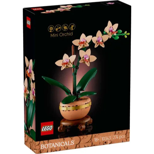 LEGO The Botanical Collection - Mini Orchid 10343, 274 pcs

