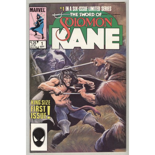 Benzi Desenate Marvel The Sword Of Solomon Kane #1 In A Six Issue Limited Series - Sept 1985
