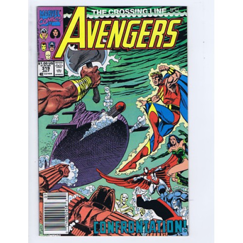 Benzi Desenate Marvel - The Crossing Line Part 1 of 6 - Avengers #319 JULY 1990
