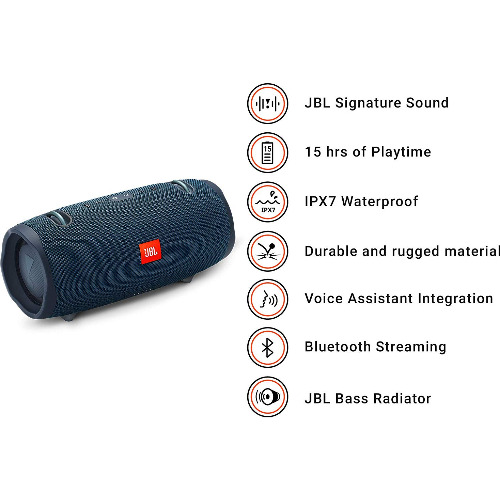 Boxa portabila JBL Xtreme 2, Bluetooth, IPX7, Blue
