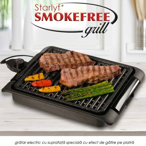 Gratar Electric Fara Fum Starlyf Smokefree Grill, 30.5/40.5 cm, 5 Nivele De Incalzire, Suprafata Speciala Cu Efect De Gatire Pe Piatra (Produs NOU!)
 Gratar Electric Fara Fum Starlyf Smokefree Grill, 30.5/40.5 cm, 5 Nivele De Incalzire, Suprafata Speciala Cu Efect De Gatire Pe Piatra (Produs NOU!)