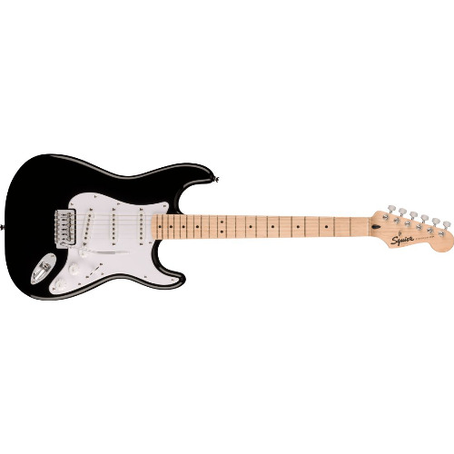 Chitara electrica Fender Squier Sonic Stratocaster MN Black, 648 mm, 6 Corzi, Corp din plop, Gat artar