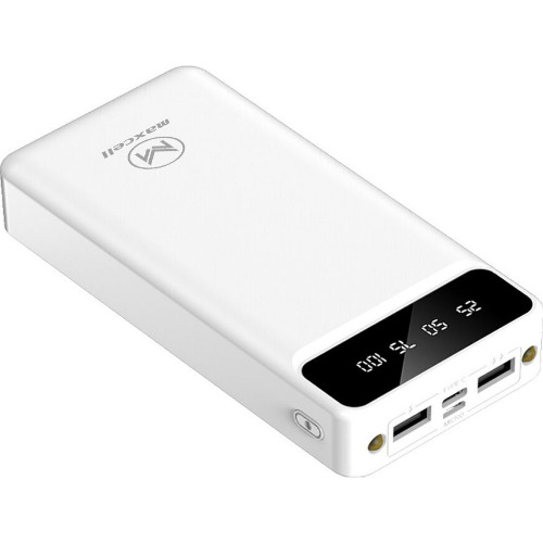 Baterie Externa Maxcell PJ0086, 20000mAh, 2.1A, Intrare MicroUSB/USB Type-C, Iesire 2x USB A Baterie Externa Maxcell PJ0086, 20000mAh, 2.1A, Intrare MicroUSB/USB Type-C, Iesire 2x USB A