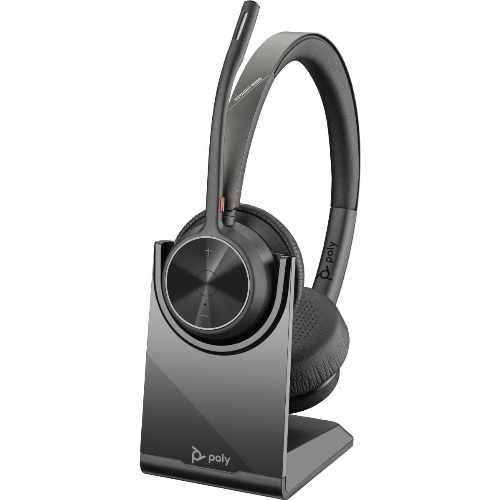 Căști Over-Ear microfon Poly Voyager 4320 UC + stand incarcare
