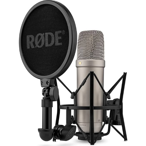 Microfon cu fir Rode NT1-A, Hypercardioid, Condensator, Unidirectional, 100 OHm, Frecventa 20 - 20000Hz,