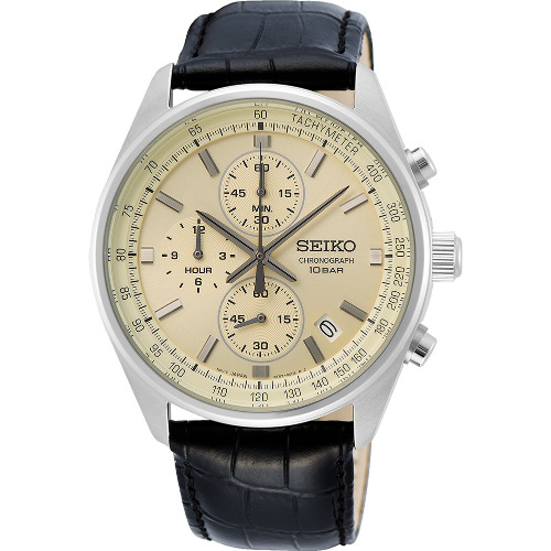 Ceas barbatesc Seiko SSB383P1, 40mm, Stainless Steel, Quartz, Cronograph, 10 ATM
