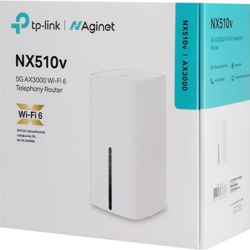 Router wireless TP-Link NX 510v 5G Flybox cu SIM, WiFi 6, AX3000 (Produs NOU!)
