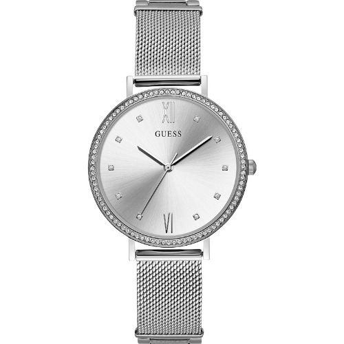 Ceas Dama Guess W1154L1, 39mm, Quartz, Argintiu
