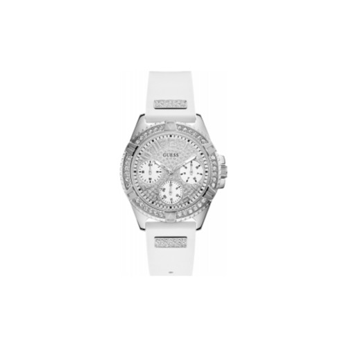 Ceas Dama Guess Lady Frontier U1160L4, 40mm, Quartz, Decorat cu cristale, Alb
