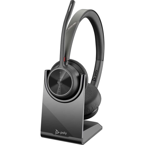 Casti Audio On Ear Poly Voyager 4320 UC, Microfon, Stand Incarcare, Stereo MS, USB (Produs NOU!) - Garantie 24 LUNI
