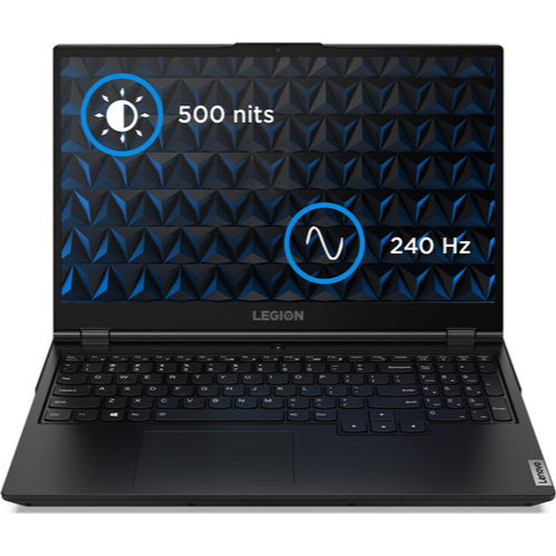 Laptop Gaming Lenovo Legion 5 15IMH05H, Display IPS 15.6 inch FHD, Intel Core i7-10870H 8-Core, 5.0GHz, 24 Gb RAM DDR4 2933MHz, SSD 512 Gb NVMe, nVidia GeForce GTX 1660 Ti 6 Gb, Wi-Fi 6, USB-C, Ethernet, HDMI, Jack 3.5mm, Phantom Black