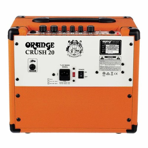 Amplificator Chitara Orange Crush 20, 20 W, Difuzor 8 Inch, Dirty/Clean, Bass, Treble, Middle, Jack 3.5/6.3 mm, Orange
 Amplificator Chitara Orange Crush 20, 20 W, Difuzor 8 Inch, Dirty/Clean, Bass, Treble, Middle, Jack 3.5/6.3 mm, Orange