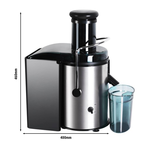 Storcator De Fructe GGM Gastro FSET28, 600 W, 6000 RPM, Recipient Suc, Recipient Rebut, Argintiu/Negru
