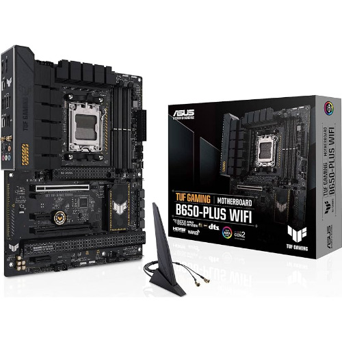 Placa de baza ASUS TUF GAMING B650-PLUS, Socket AM5, 4x DDR5 Max 128 Gb, 16x PCIe, SATA, 3x M.2, Wi-Fi Module, USB-C, Display Port, HDMI Placa de baza ASUS TUF GAMING B650-PLUS, Socket AM5, 4x DDR5 Max 128 Gb, 16x PCIe, SATA, 3x M.2, Wi-Fi Module, USB-C, Display Port, HDMI