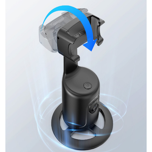 Trepied Telefon cu Umarire Automata a Fetei, Rotire 360grade , Incarcare TYPEc, Baterie Reincarcabila, Lumina LED, Negru
