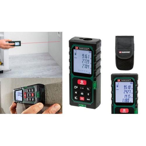 Telemetru cu laser Parkside PLEM 50 C3, 50m, LCD, Nivela
 Telemetru cu laser Parkside PLEM 50 C3, 50m, LCD, Nivela