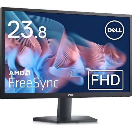 Monitor LED VA Dell SE2422H, 23.8 inch FHD, 75Hz, 5ms, AMD FreeSync, Flicker-free, VGA, HDMI, Negru