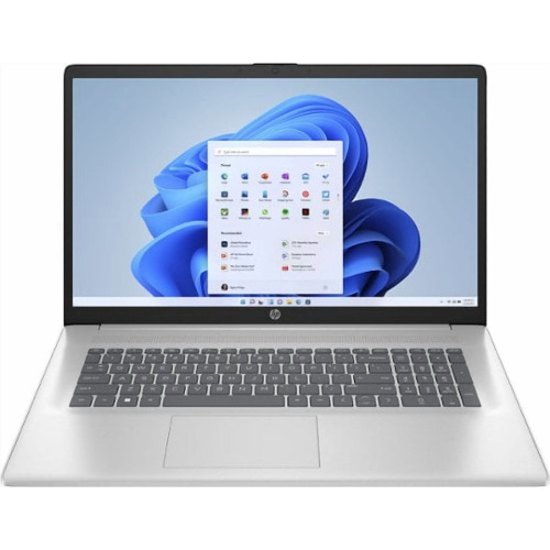 Laptop HP 17-cn3263ng, Display 17.3 inch FHD, Intel Core 5 120U 10-Core, 5.0GHz, 16 Gb RAM DDR4 3200MHz, SSD 1 Tb NVMe, Intel Graphics, USB, USB-C, HDMI, Jack 3.5mm, Natural Silver Laptop HP 17-cn3263ng, Display 17.3 inch FHD, Intel Core 5 120U 10-Core, 5.0GHz, 16 Gb RAM DDR4 3200MHz, SSD 1 Tb NVMe, Intel Graphics, USB, USB-C, HDMI, Jack 3.5mm, Natural Silver
