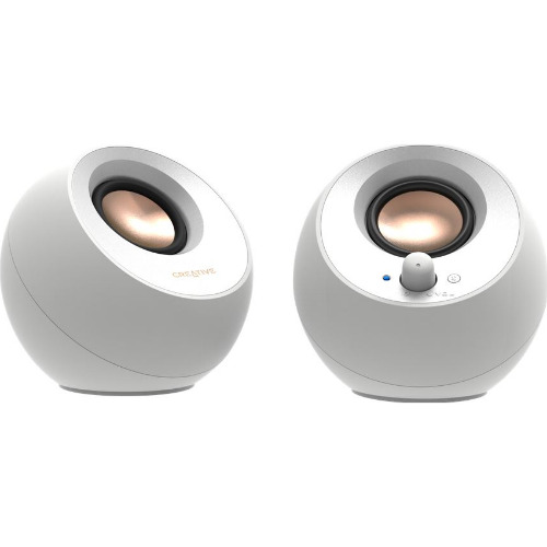 Set Boxe 2.0 CREATIVE Pebble, 4.4W RMS, 100 Hz-170KHz, USB, Jack 3.5mm, Alb Set Boxe 2.0 CREATIVE Pebble, 4.4W RMS, 100 Hz-170KHz, USB, Jack 3.5mm, Alb