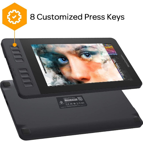 Tableta grafica GAOMON PD1161 Display 11.6", IPS HD, Stilou cu 8192 Niveluri De Presiune, 8 Taste De Comanda Rapida, Negru
