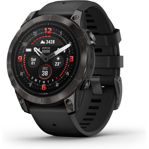 Smartwatch Garmin EPIX Gen 2 Sapphire 47 mm, AMOLED 1.3 inch, Wi-Fi, GPS, iOS/Android, 10 ATM, Accelerometru, Altimetru, Ambient light sensor, Barometru, Compass, Giroscop, Black Titanium/Black Band
 Smartwatch Garmin EPIX Gen 2 Sapphire 47 mm, AMOLED 1.3 inch, Wi-Fi, GPS, iOS/Android, 10 ATM, Accelerometru, Altimetru, Ambient light sensor, Barometru, Compass, Giroscop, Black Titanium/Black Band