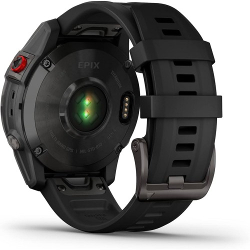 Smartwatch Garmin EPIX Gen 2 Sapphire 47 mm, AMOLED 1.3 inch, Wi-Fi, GPS, iOS/Android, 10 ATM, Accelerometru, Altimetru, Ambient light sensor, Barometru, Compass, Giroscop, Black Titanium/Black Band
 Smartwatch Garmin EPIX Gen 2 Sapphire 47 mm, AMOLED 1.3 inch, Wi-Fi, GPS, iOS/Android, 10 ATM, Accelerometru, Altimetru, Ambient light sensor, Barometru, Compass, Giroscop, Black Titanium/Black Band
