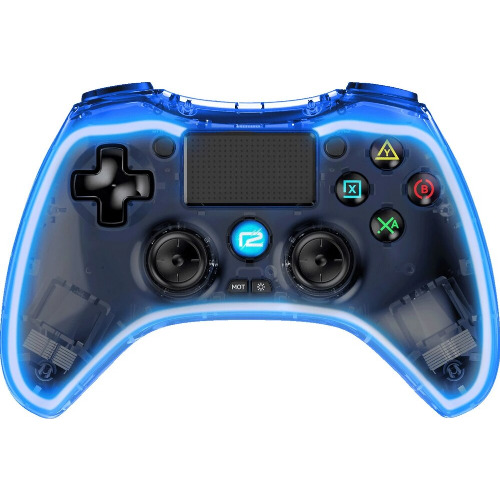 Controller ready2gaming PS4 Pro Pad X LED Edition, Bluetooth 5.0, Compatibil PS3/PS4/PC/Android, Vibratii Negru/Transparent
 Controller ready2gaming PS4 Pro Pad X LED Edition, Bluetooth 5.0, Compatibil PS3/PS4/PC/Android, Vibratii Negru/Transparent
