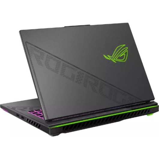 Laptop Gaming ASUS Rog Strix G16 G614JIR, Display 16 inch QHD+ 240 Hz, Intel Core i9-14900HX 24-Core, 5.8GHz, 32 Gb RAM DDR5, SSD 1 Tb NVMe, nVidia GeForce RTX 4070 8 Gb, Dolby Atmos, USB 3.2, USB-C, Thunderbolt, HDMI, Ethernet, Volt Green