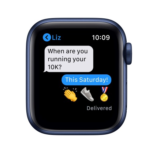 Apple Watch Series 6 40mm, A2291, Blue Aluminium Case, Black Nike Sport Band
 Apple Watch Series 6 40mm, A2291, Blue Aluminium Case, Black Nike Sport Band