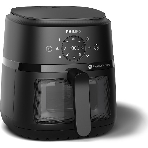 Friteuza fara ulei Philips NA220/00 Seria 2000, 4.2L, 13 metode de gatit, Fereastra de gatit, Ecran tactil, Tehnologie RapidAir, Controlul al timpului pana la 60 min, Negru Friteuza fara ulei Philips NA220/00 Seria 2000, 4.2L, 13 metode de gatit, Fereastra de gatit, Ecran tactil, Tehnologie RapidAir, Controlul al timpului pana la 60 min, Negru