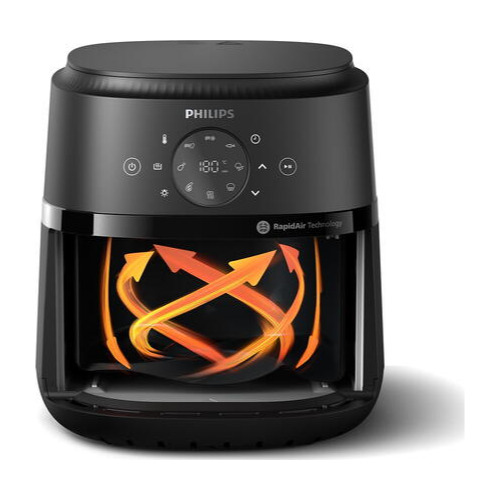 Friteuza fara ulei Philips NA220/00 Seria 2000, 4.2L, 13 metode de gatit, Fereastra de gatit, Ecran tactil, Tehnologie RapidAir, Controlul al timpului pana la 60 min, Negru Friteuza fara ulei Philips NA220/00 Seria 2000, 4.2L, 13 metode de gatit, Fereastra de gatit, Ecran tactil, Tehnologie RapidAir, Controlul al timpului pana la 60 min, Negru