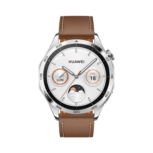 Smartwatch Huawei Watch GT 4 PNX-B19, 46mm, GPS, Android/iOS, Curea Brown Leather
