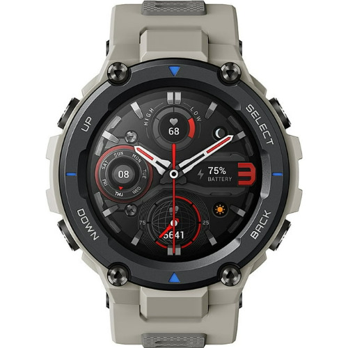 Smartwatch Huami Amazfit T-Rex Pro A2013, Display AMOLED 1.3 inch, Curea Silicon, Cream Smartwatch Huami Amazfit T-Rex Pro A2013, Display AMOLED 1.3 inch, Curea Silicon, Cream