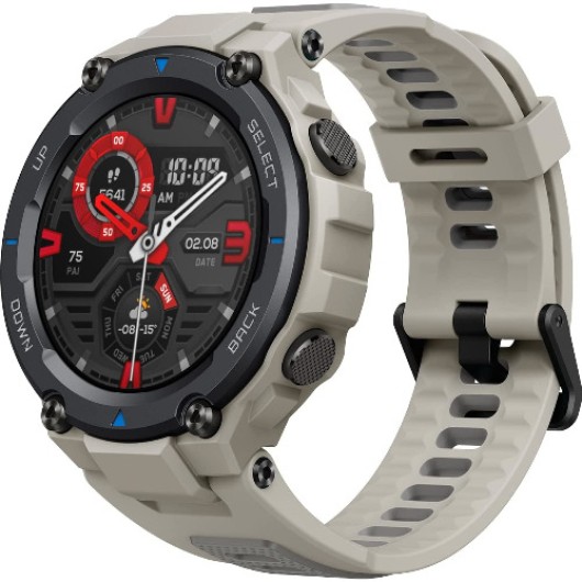 Smartwatch Huami Amazfit T-Rex Pro A2013, Display AMOLED 1.3 inch, Curea Silicon, Cream