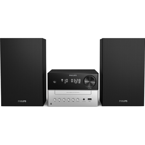 Microsistem Philips TAM3205/12 CD, 18W, 2 Canale, MP3-CD, FM, Bluetooth, USB, Aux, Negru Microsistem Philips TAM3205/12 CD, 18W, 2 Canale, MP3-CD, FM, Bluetooth, USB, Aux, Negru