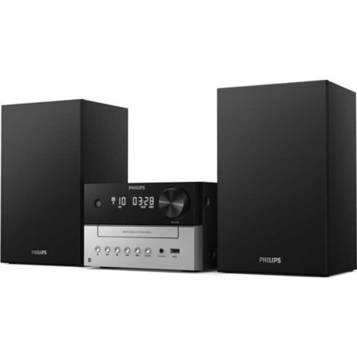 Microsistem Philips TAM3205/12 CD, 18W, 2 Canale, MP3-CD, FM, Bluetooth, USB, Aux, Negru Microsistem Philips TAM3205/12 CD, 18W, 2 Canale, MP3-CD, FM, Bluetooth, USB, Aux, Negru