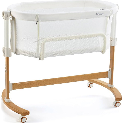 Patut 2 in 1 co-sleeper BabyGo Amila, Sistem de leganare, Husa detasabila si lavabila, Inaltime reglabila, Materiale ce permit trecerea aerului, Inaltime 88cm, Greutate maxima 9Kg, 5 Trepte inaltime, Creme Patut 2 in 1 co-sleeper BabyGo Amila, Sistem de leganare, Husa detasabila si lavabila, Inaltime reglabila, Materiale ce permit trecerea aerului, Inaltime 88cm, Greutate maxima 9Kg, 5 Trepte inaltime, Creme