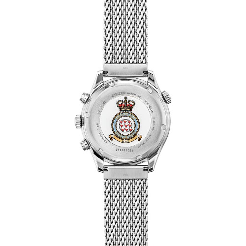 Ceas barbatesc Citizen Royal Air Force Red Arrows, Chronograph, 43mm, Curea si carcasa Otel inoxidabil, 10ATM, Quart, Analog Ceas barbatesc Citizen Royal Air Force Red Arrows, Chronograph, 43mm, Curea si carcasa Otel inoxidabil, 10ATM, Quart, Analog