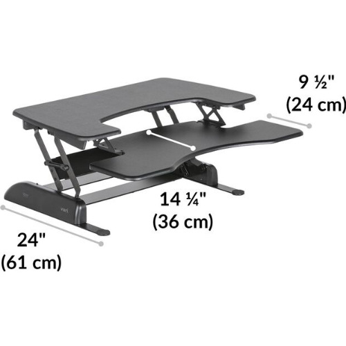Stand de lucru pentru laptop si computer Varidesk Pro Plus 36 Standing Desk, Reglabil cu suport tastatura, Capacitate maxima 15kg, Material metal, Negru Stand de lucru pentru laptop si computer Varidesk Pro Plus 36 Standing Desk, Reglabil cu suport tastatura, Capacitate maxima 15kg, Material metal, Negru
