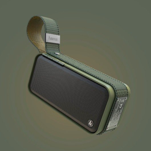 Boxa portabila bluetooth HAMA Soldier-L 173188, Bluetooth, Waterproof, USB, Verde