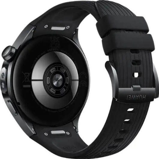Smartwatch Huawei Watch 5, 46mm, Display AMOLED HD 1.5 inch, NFC, GPS, Wi-Fi, LTE, RTS-AL00, Black Fluoroelastomer Strap