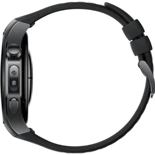 Smartwatch Huawei Watch 5, 46mm, Display AMOLED HD 1.5 inch, NFC, GPS, Wi-Fi, LTE, RTS-AL00, Black Fluoroelastomer Strap