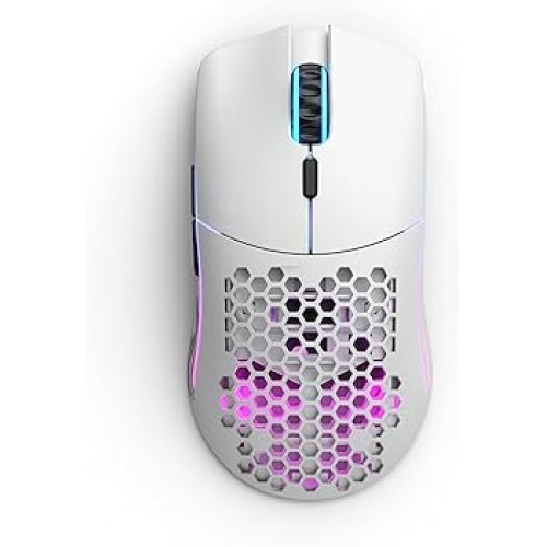 Mouse Gaming Glorious PC Gaming Race Model O Wireless, Ultrausor 69g, 19.000 DPI, USB, USB-C, White
 Mouse Gaming Glorious PC Gaming Race Model O Wireless, Ultrausor 69g, 19.000 DPI, USB, USB-C, White