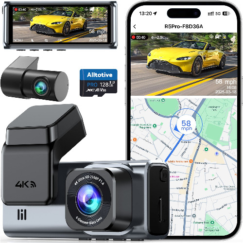 Camera Video Fata/Spate Alltotive Dash Cam R5 Pro, 4K Fata/2.5K Spate, 5G, Wi-Fi , GPS (Produs NOU!) - Garantie 24 LUNI
 Camera Video Fata/Spate Alltotive Dash Cam R5 Pro, 4K Fata/2.5K Spate, 5G, Wi-Fi , GPS (Produs NOU!) - Garantie 24 LUNI
