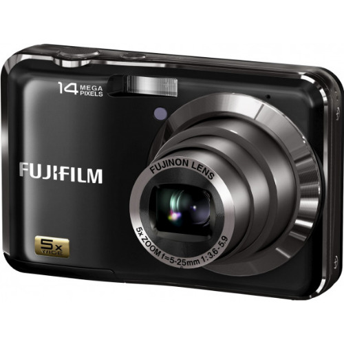 Aparat foto digital FujiFilm FinePix AX250, 14 Mpx, Zoom Optic 5x, Zoom Digital 6,7x, LCD 2,7 inch , Filmare HD, Memorie interna 24 Mb, Suport card SD/SDHC, Neagra
