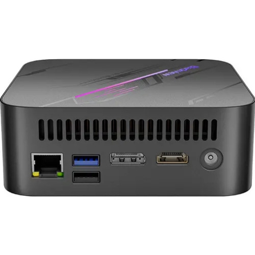 Mini PC Blackview MP100, AMD Ryzen 7 5825U pana la 4.5 GHz, 16 Gb RAM DDR4, SSD 512 Gb, Wi-Fi 6, 4K 144Hz, UHD, Negru
