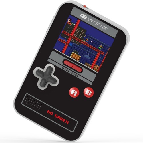 Consola Portabila My Arcade Go Gamer, Display Color 2,5 Inch, 300 Jocuri, Negru/Gri
