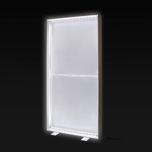 Boxa Luminoasa Pixlip Go, Sistem plug-in, Profile ABS, Iluminare LED, Dimensiuni 1000 mm x 2250 mm
