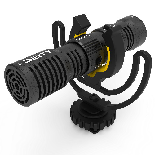 Microfon shotgun Deity V-Mic D4 Duo Dual Head cardioid pentru aparate DSLR, Jack 3.5mm, 50Hz-20KHz
