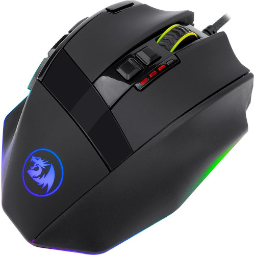 Mouse Gaming Cu Fir Redragon Sniper M801-RGB, Iluminare RGB, 9 butoane, 12400 dpi, 161 g, Negru

